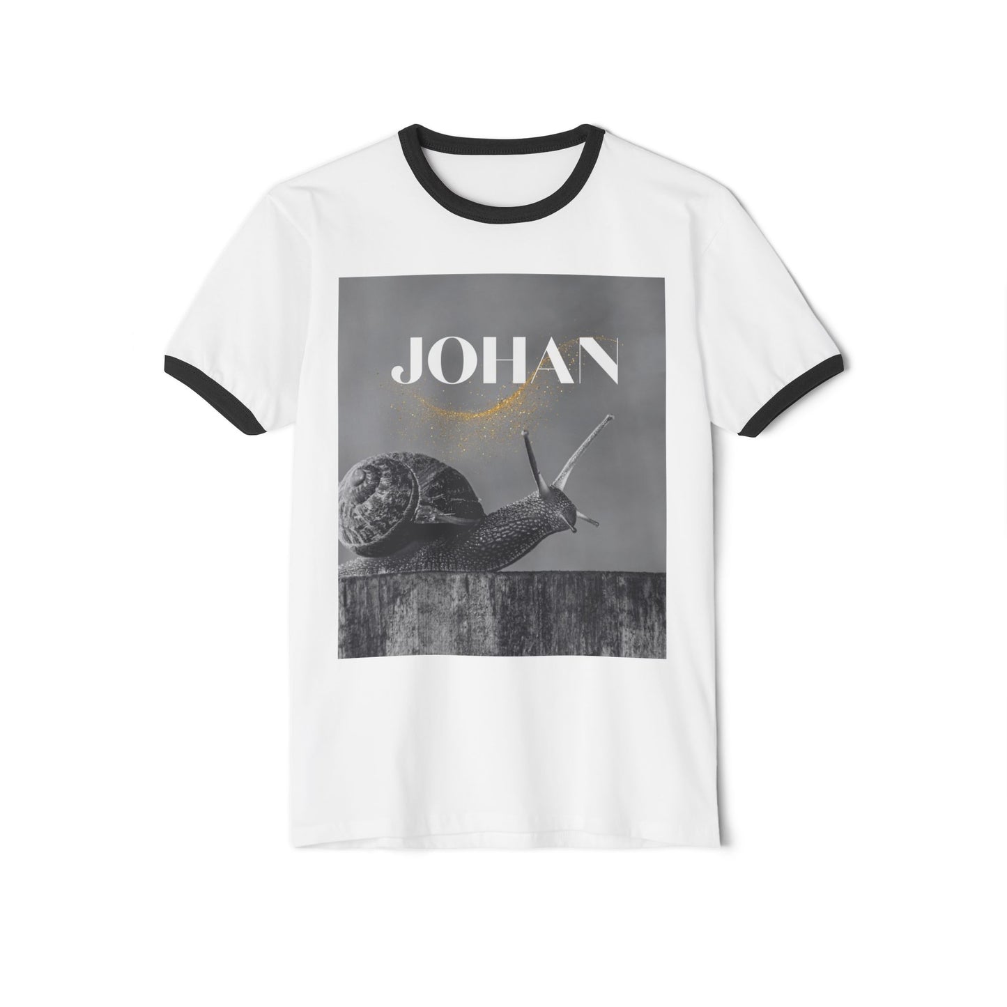 Snail Graphic Unisex Ringer T-Shirt