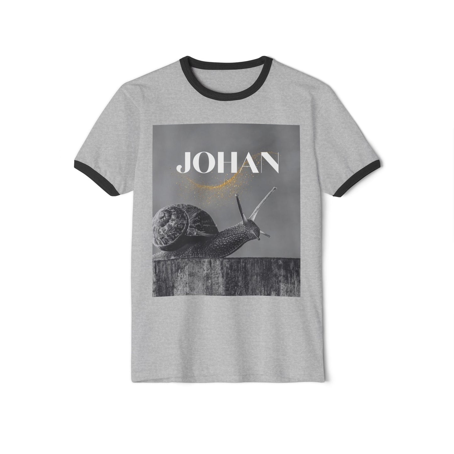 Snail Graphic Unisex Ringer T-Shirt