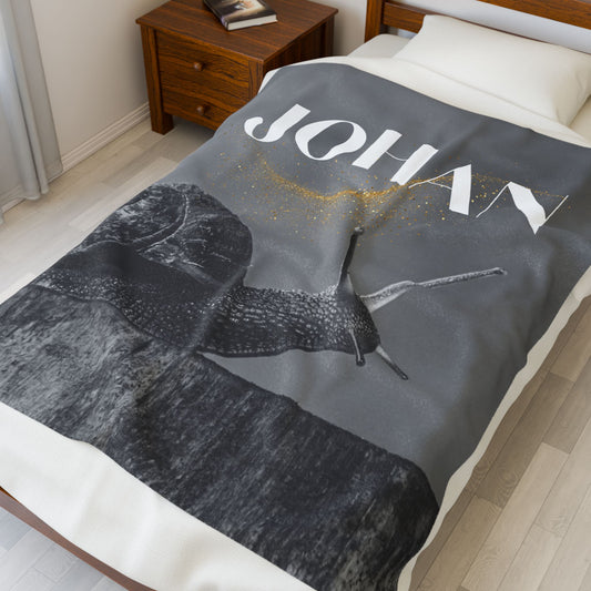 Personalized Velveteen Plush Blanket