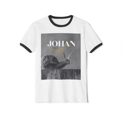 Snail Graphic Unisex Ringer T-Shirt
