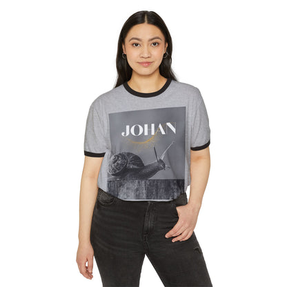 Snail Graphic Unisex Ringer T-Shirt